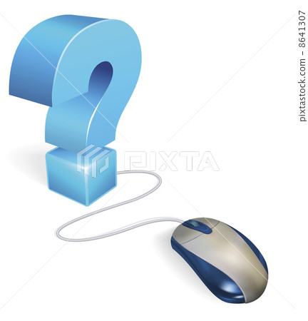 Computer mouse and question mark concept-插圖素材 [8641307] - PIXTA圖庫