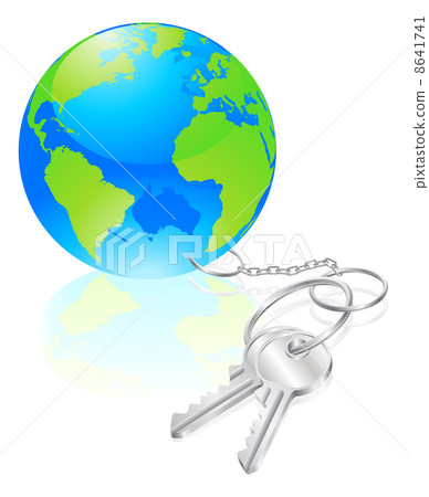 Keys to the world concept Keys to the world concept 8641741