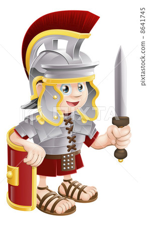 Roman Soldier with Sword 8641745