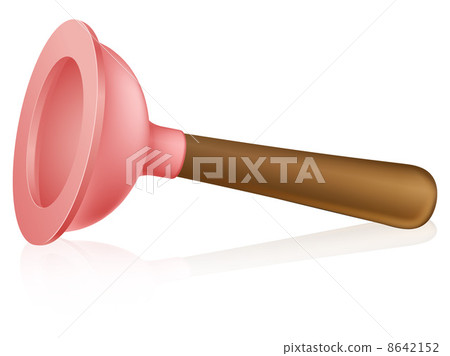 Cartoon plunger Cartoon plunger 8642152