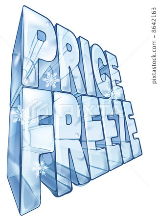 Price freeze sale illustration Price freeze sale illustration 8642163