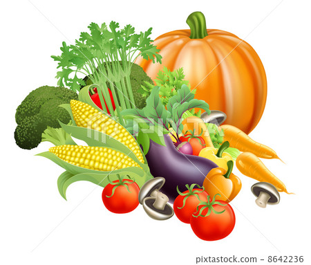 Healthy fresh produce vegetables 8642236