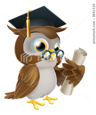 Owl with degree or qualification Owl with degree or qualification 8642320