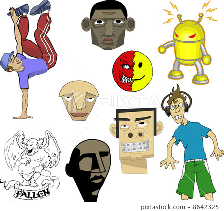 vector urban motifs/ stencils vector urban motifs/ stencils 8642325