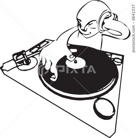 funky dj illustration funky dj illustration 8642337