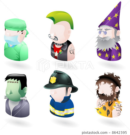 avatar people internet icon set 8642395