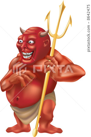 devil pitchfork illustration 8642475
