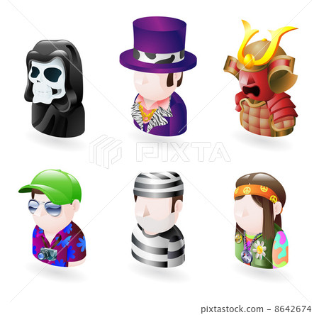 avatar people internet icon set 8642674