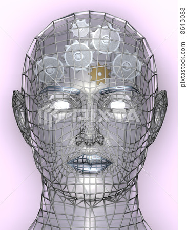 Illustration of cogs or gears in human head - Stock Illustration ...