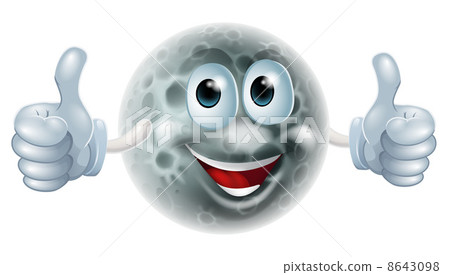 Moon cartoon man character Moon cartoon man character 8643098
