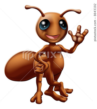 Cartoon ant mascot Cartoon ant mascot 8643102