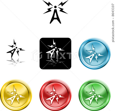 antenna symbol icon antenna symbol icon 8643107