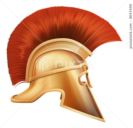 Spartan helmet illustration Spartan helmet illustration 8643499