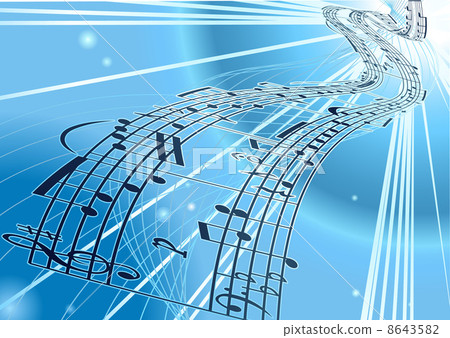 Vector Sheet music background Vector Sheet music background 8643582