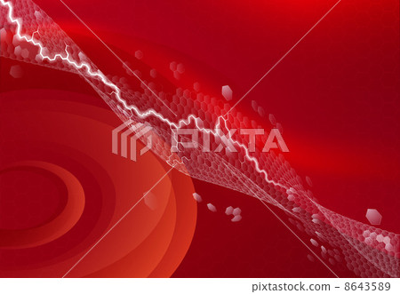 Abstract hexagons red background Abstract hexagons red background 8643589