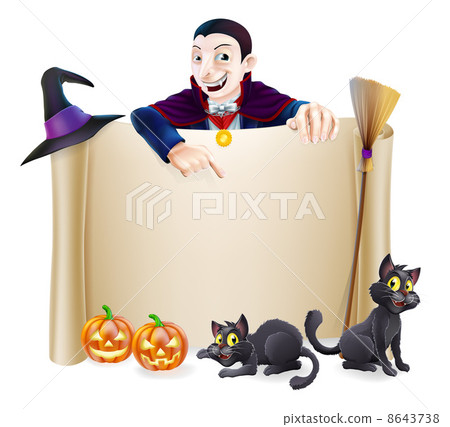 Halloween Dracula Banner 8643738