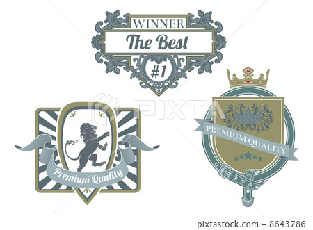 Vintage labels 8643786