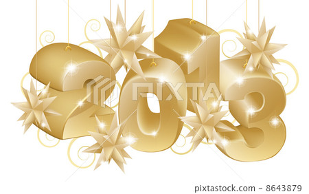 Gold Christmas 2013 Ornaments 8643879