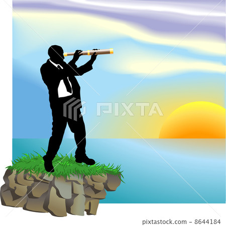telescope  business concept illustration 8644184