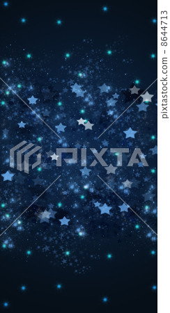 christmas stars on blue background banner - Stock Illustration [8644713 ...