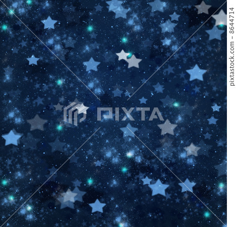 christmas stars on blue background - Stock Illustration [8644714] - PIXTA