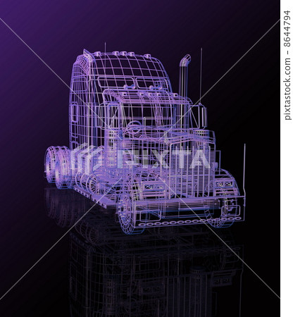 3d truck 3d truck 8644794