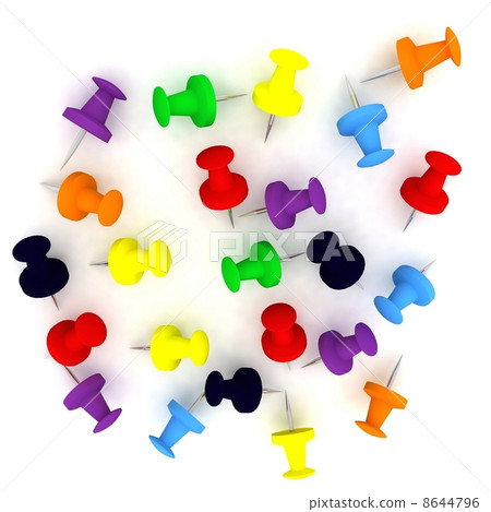Colorful push pin collection Colorful push pin collection 8644796