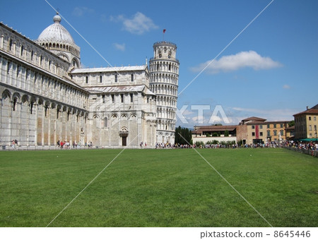 意大利大教堂和比薩大教堂廣場斜塔 8645446