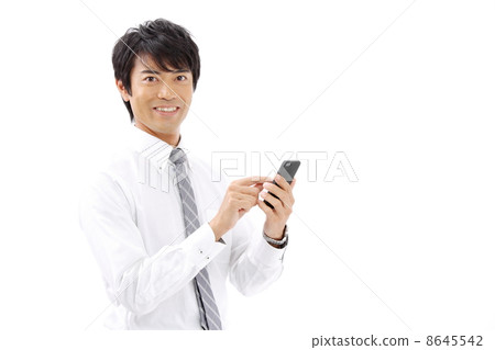 Businessmen using smartphones 8645542
