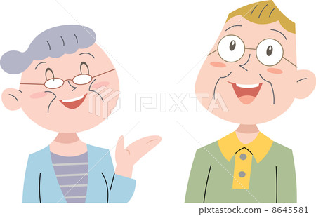 Bright senior couple 8645581