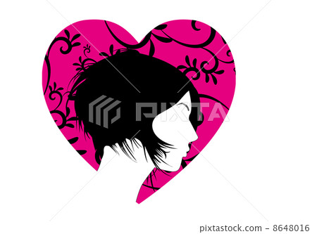 Women's profile silhouette 8648016