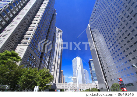 東京都政府東京都政府和新宿副中央東京高層建築 8649146