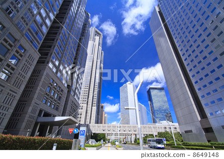 東京都政府東京都政府和新宿副中央東京高層建築 8649148