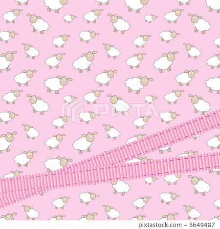 Abstract lamb background with ribbon vector Abstract lamb background with ribbon vector 8649487