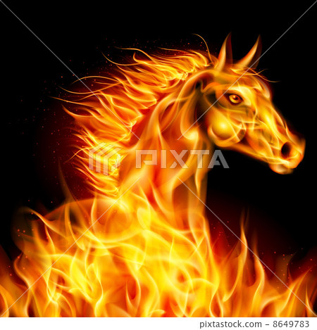 Fire horse. Fire horse. 8649783