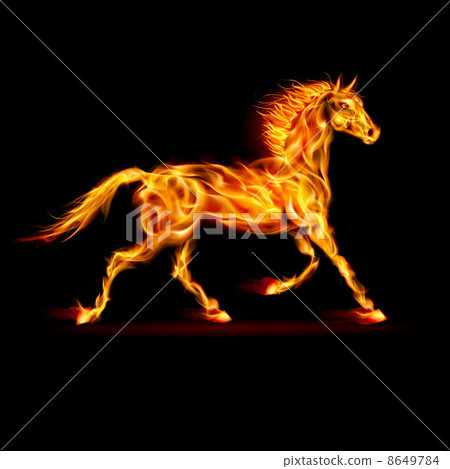 Fire horse. Fire horse. 8649784