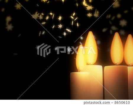 Candle and snow 8650610