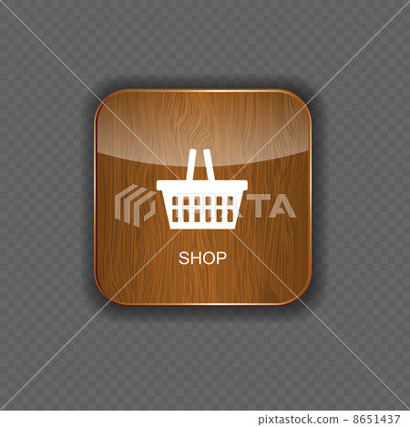 Shop wood application icons Shop wood application icons 8651437
