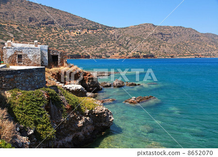 Mediterranean sea coast (Crete, Greece). Mediterranean sea coast (Crete, Greece). 8652070