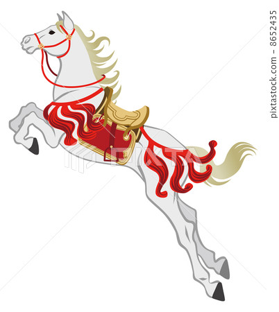 Decorative horse / Hakuba / jump / white back Decorative horse / Hakuba / jump / white back 8652435