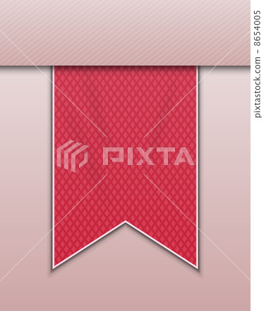 Red bookmark decoration ribbon - Stock Illustration [8654005] - PIXTA
