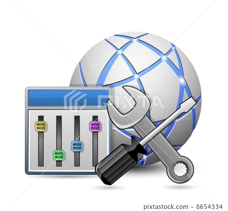 Screwdriver, spanner and configuration panel 8654334