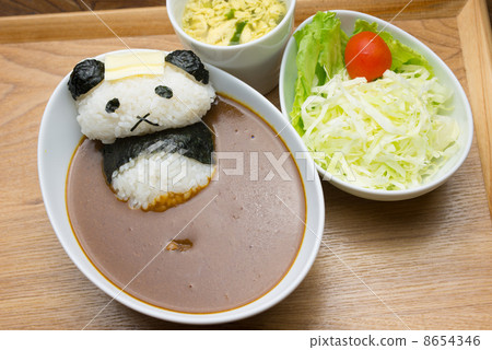 Character rice panda curry 8654346