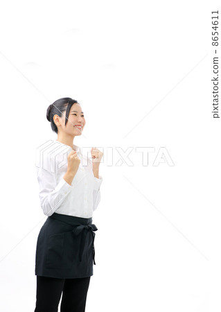 Guts pose · cafe restaurant clerk Guts pose · cafe restaurant clerk 8654611