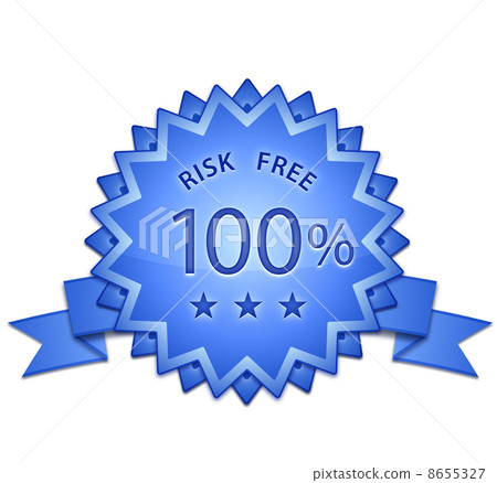 100% Risk Free Sign - Stock Illustration [8655327] - PIXTA