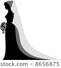 Shadow picture of bride 8656875