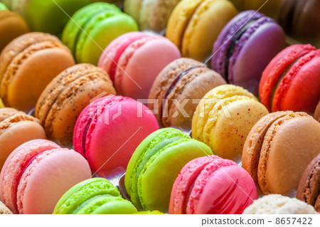 traditional french colorful macarons in a box traditional french colorful macarons in a box 8657422