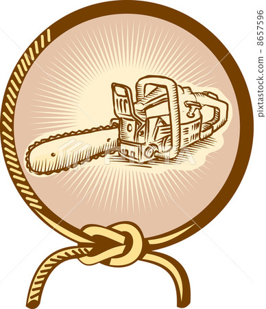 Chainsaw Lasso Rope Retro 8657596
