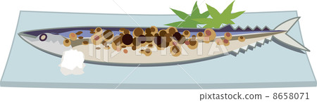 鹽烤秋刀魚 8658071