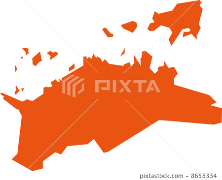 Map of Kagawa Prefecture 8658334